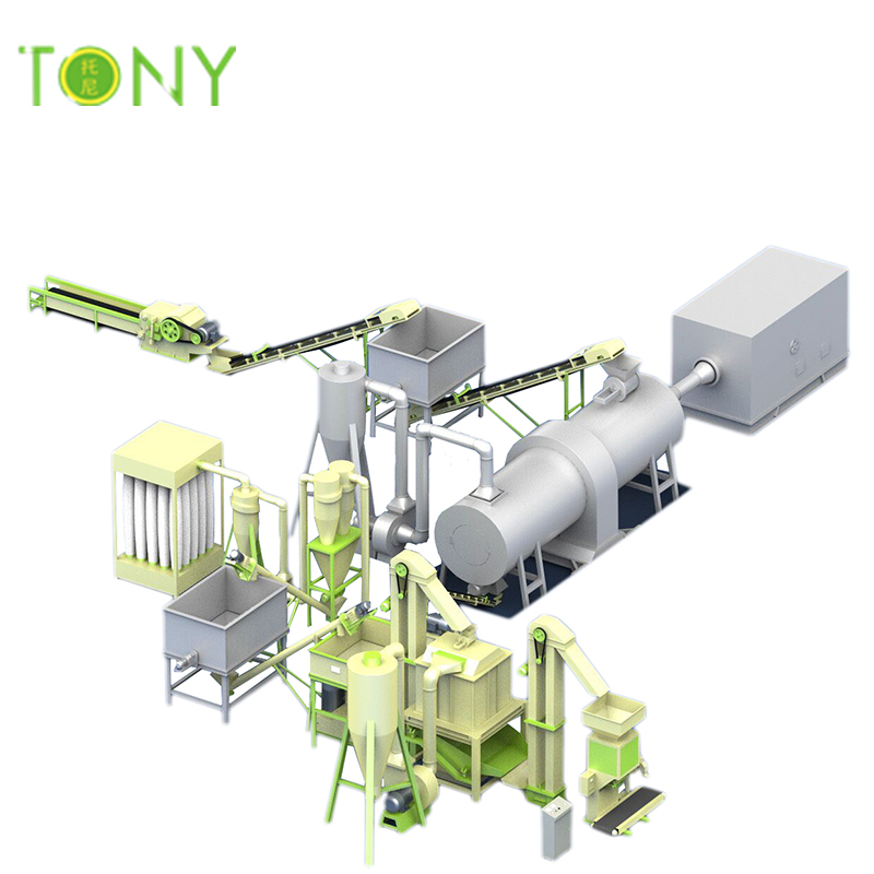 TONY kiváló minőségű és professzionális technológia 7-8 tonna \/ óra biomassza pellet üzem